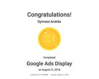 Google Ads Display vizsga